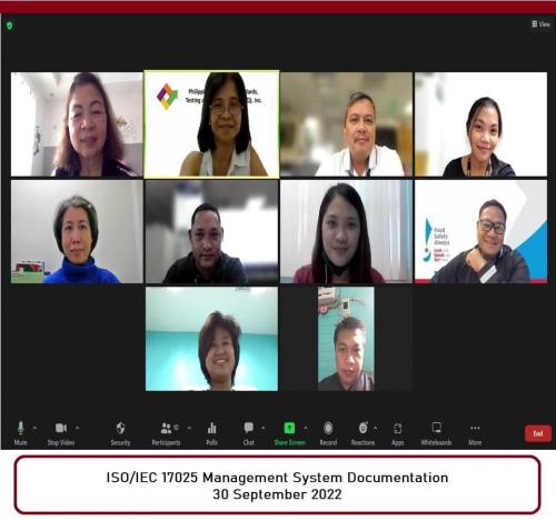 ISO/IEC 17025 Management System Documentation - Sep 30, 2022